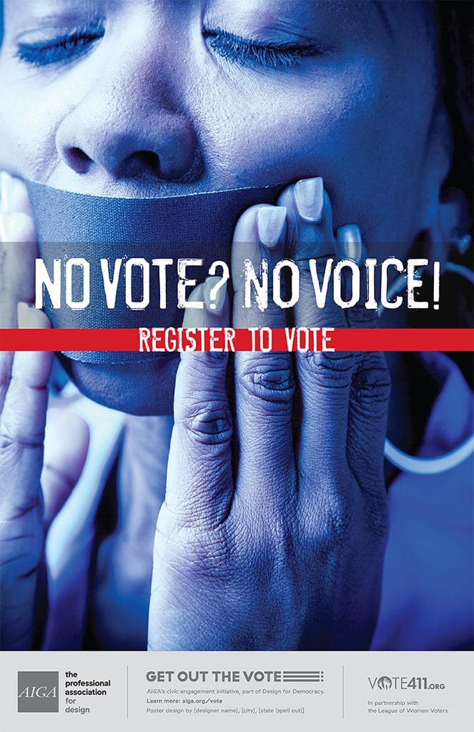 AIGA_VOTE_POSTER_F-663x1024 No Voice No Vote poster