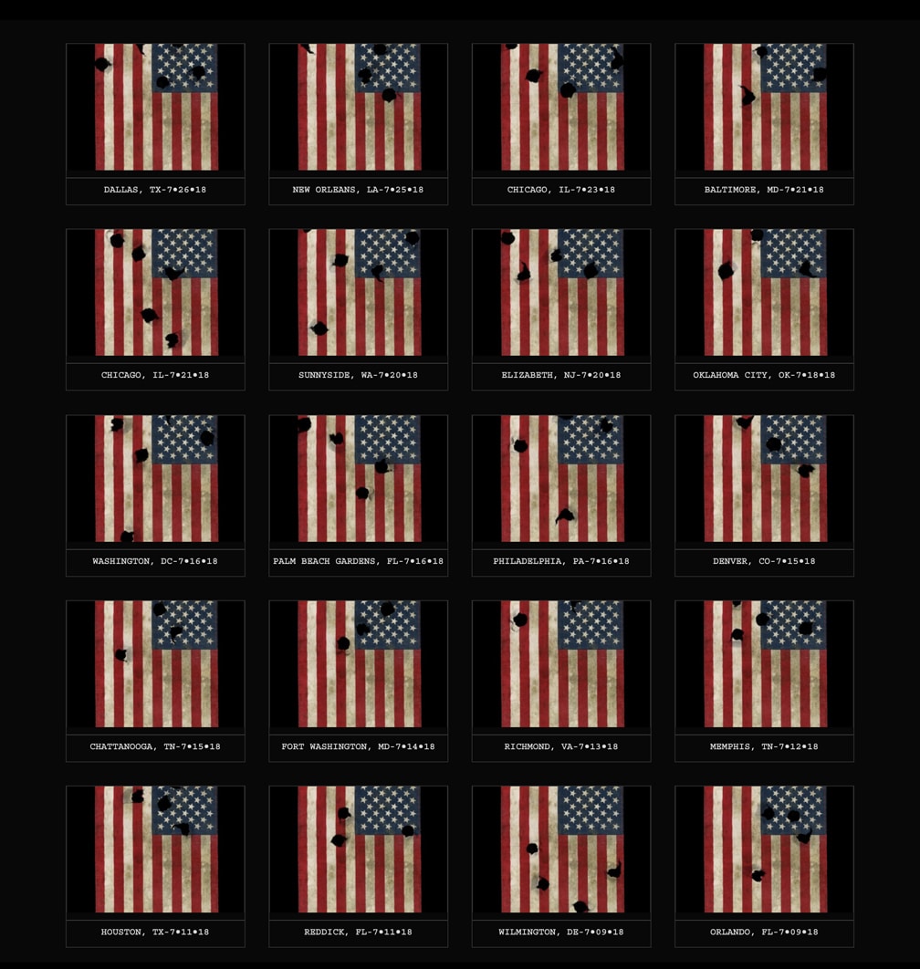 8_328flags USA under fire 5 rows of flags